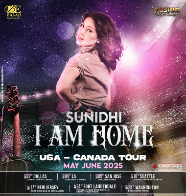 Sunidhi I Am Home Tour Banner Design Graphics by Horizon Visual Production
